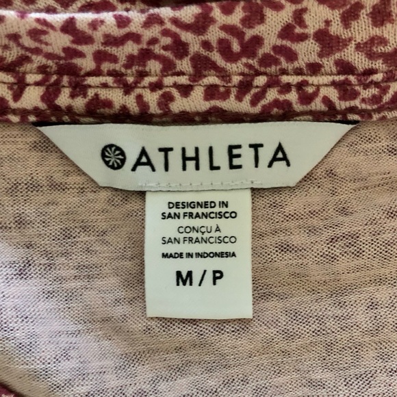 Athleta Breezy Tank Camisole Pink Cheetah - Picture 7 of 9